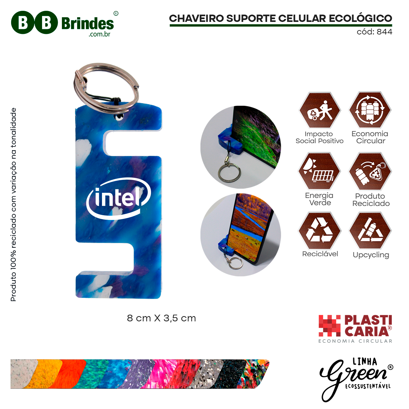 Imagem de Chaveiro Suporte Celular Ecológico - Plasticaria